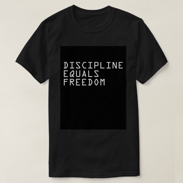 Camiseta DISCIPLINE IGUALA LIBERTAD 2 Imprimir tablero de a (Diseño del anverso)