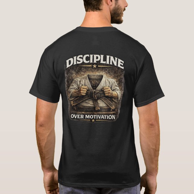 Camiseta Discipline Over Motivation (Reverso)
