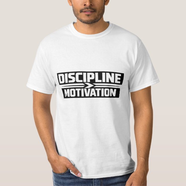 Camiseta Discipline Over Motivation Gym T-Shirt | MiT-Shirt (Anverso)