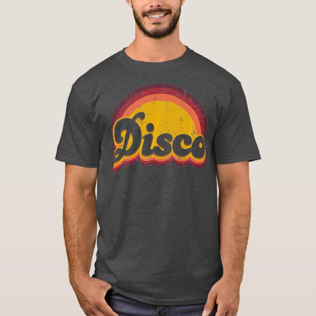 Camiseta Disco 1970 Dance Hippie Design Premium (Anverso)