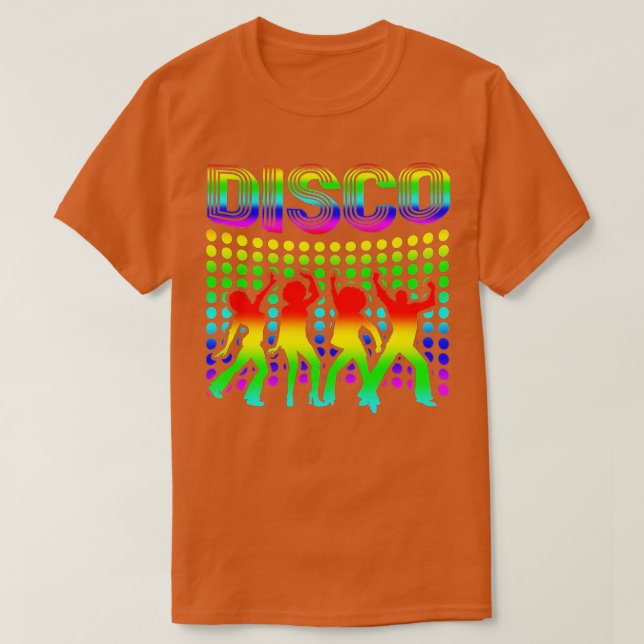 Camiseta Disco 70 Disco Danzante Retro Típico (1) (Diseño del anverso)