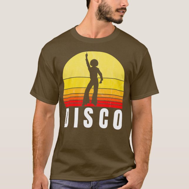 Camiseta Disco 70 Vintage Retro Sunset (Anverso)