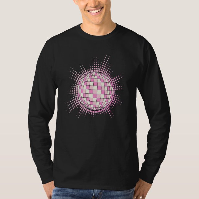 Camiseta Disco Ball Danish Pastel Aesthetic  Ideas For Men  (Anverso)