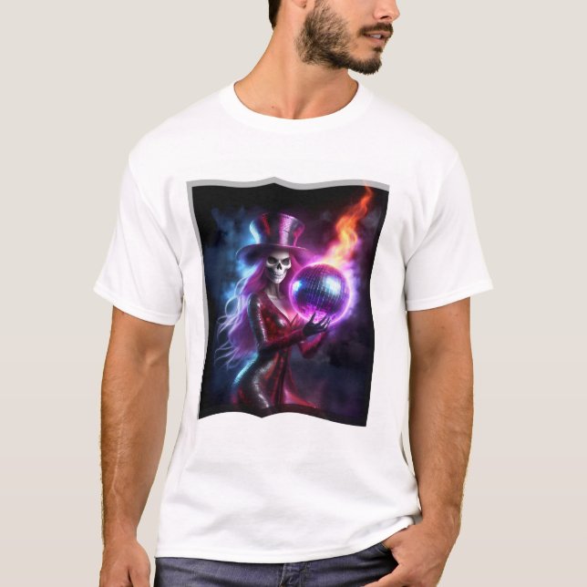 Camiseta Disco Belle Poses con su bola de disco mágico (Anverso)