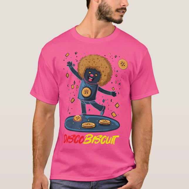 Camiseta Disco Biscuit 90S Rave-Inspired Dancing Cookie (Anverso)