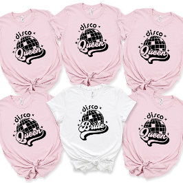 Camiseta Disco Bride Babe Nombre Personalizado Bachelorette