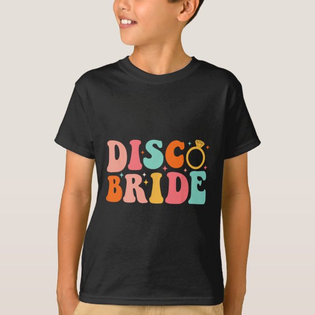 Camiseta Disco Bride Future Sra. Groovy Retro Bachelorette  (Anverso)