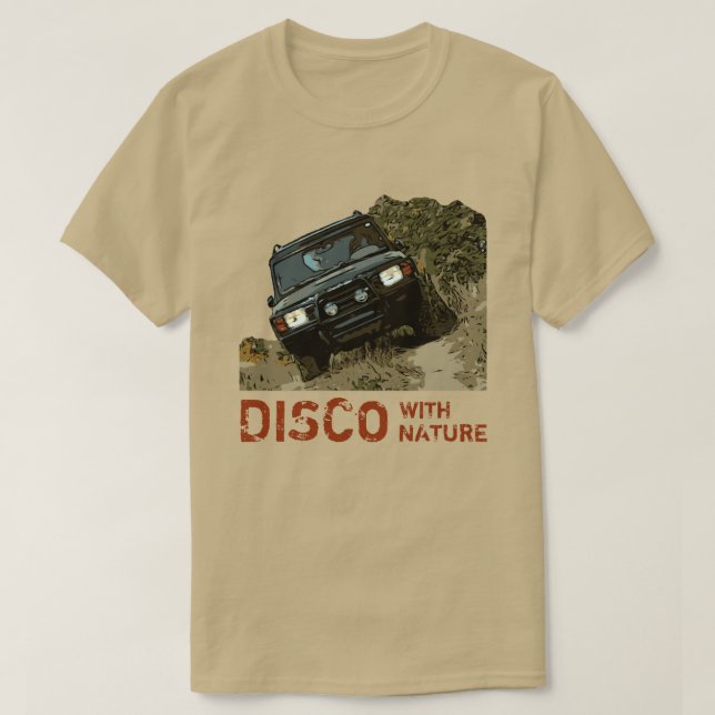 CAMISETA DISCO CON NATURALEZA (Diseño del anverso)