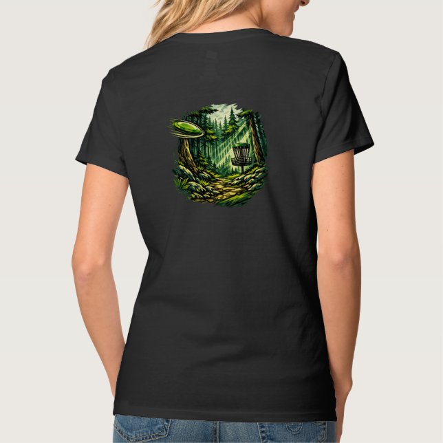 Camiseta Disco de bosque para mujeres (Reverso)