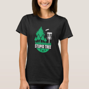 Camiseta Disco de disco de árbol estúpido de disco de disco
