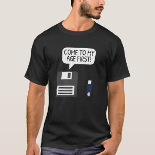 Camiseta Disco De Disquetes Usb Geek Y Programador De Compu