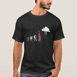 Camiseta Disco de Evolución de Computadoras USB Almacenamie