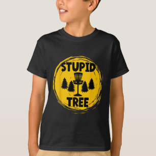 Camiseta Disco de Golf Adulto Divertido y Estúpido Árbol
