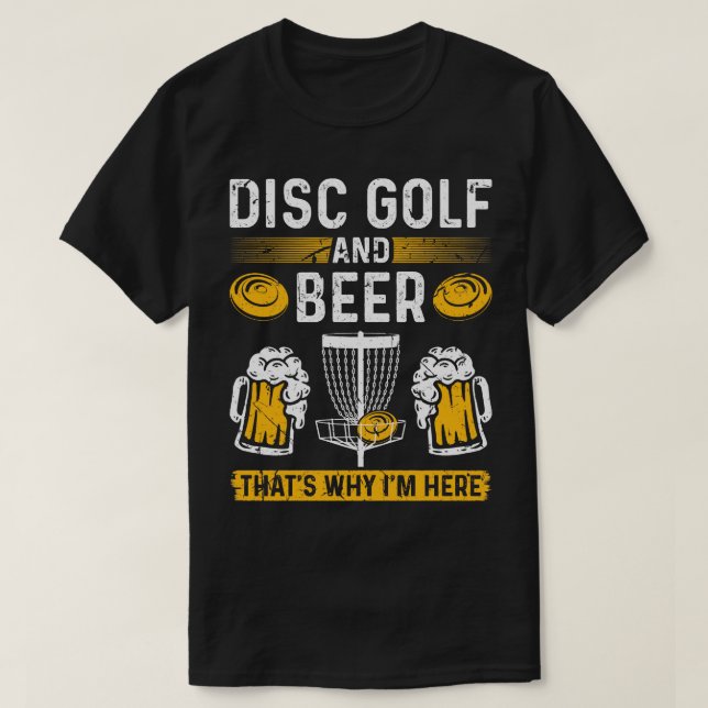 Camiseta Disco de golf de disco y disco de golf divertido d (Diseño del anverso)