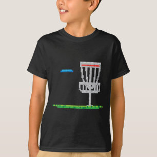 Camiseta Disco de golf Pixel Frisbee golfista Frolf hombres