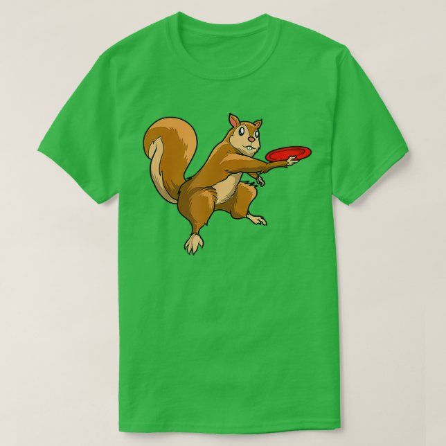 Camiseta Disco de golf Squirrel Frolf Frisbee Golf Disk 2 (Diseño del anverso)