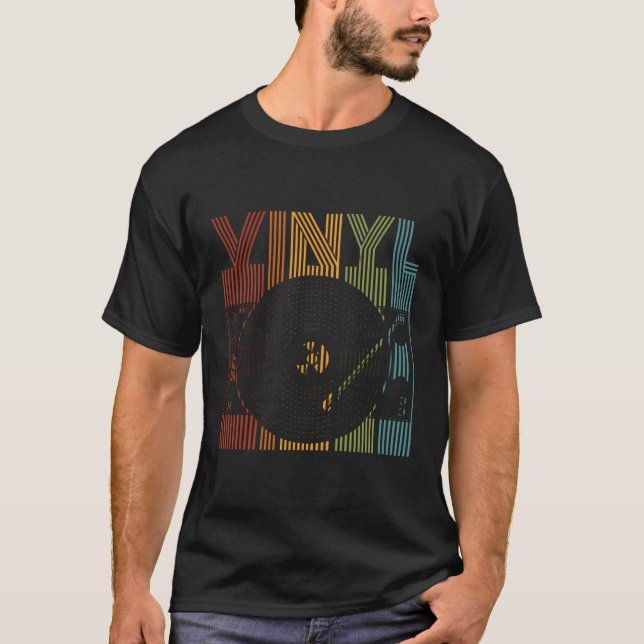 Camiseta Disco De Registros Lp Vinyl (Anverso)