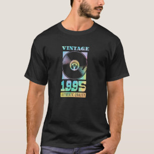 Camiseta Disco de vinilo auténtico del año de nacimiento de
