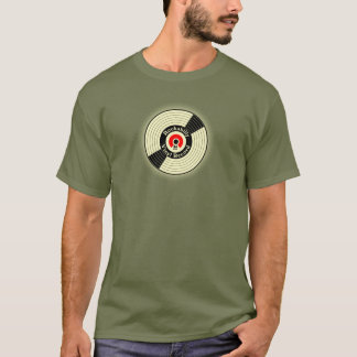 Camiseta Disco de vinilo del Rockabilly del vintage
