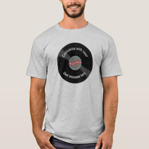 Camiseta Disco de vinilo modificado para requisitos
