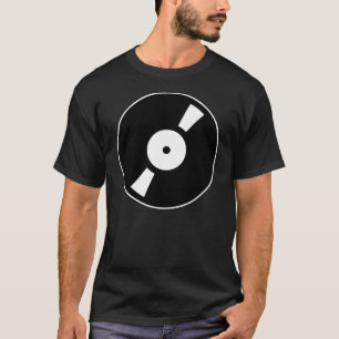 Camiseta disco de vinilo retro
