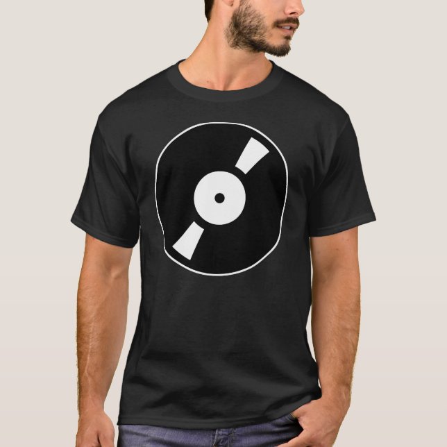 Camiseta disco de vinilo retro (Anverso)