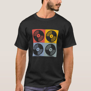 Camiseta Disco de vinilo retro LP vinilos vintage