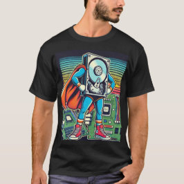 Camiseta Disco duro de superhéroes retro - Inspirado en la 