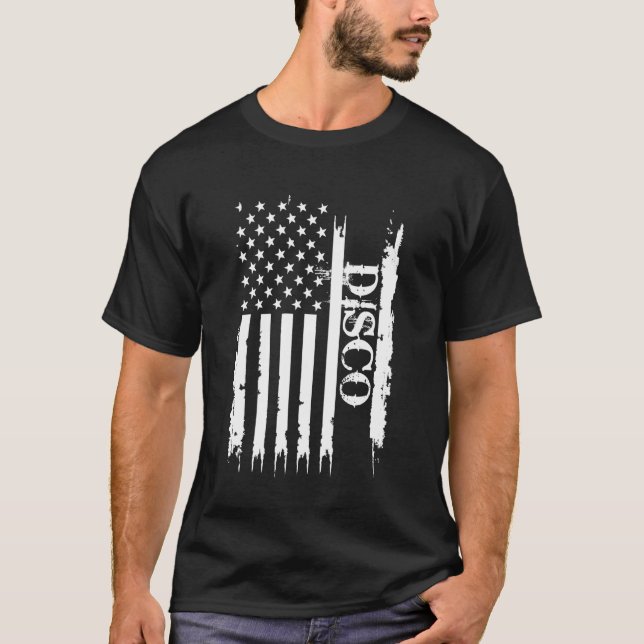 Camiseta Disco Estados Unidos con la bandera de Estados Uni (Anverso)