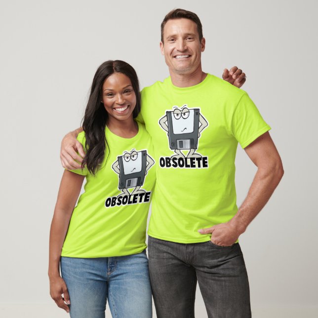 Camiseta disco flexible obsoleto divertido (Unisexo)