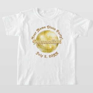 Camiseta disco Gold Retro PERSONALIZADA