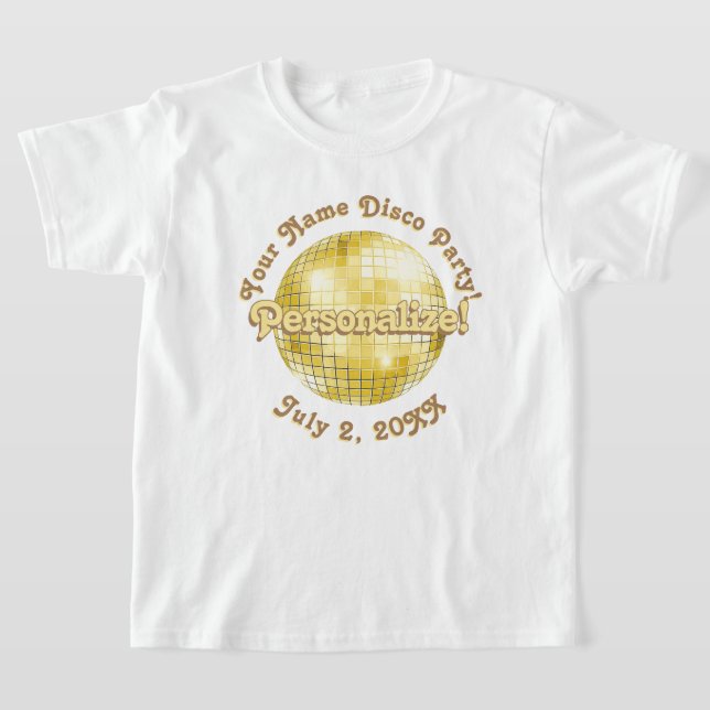 Camiseta disco Gold Retro PERSONALIZADA (Distribución)