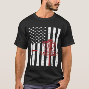 Camiseta Disco Golf Bandera Americana Bandera Patriótica Go