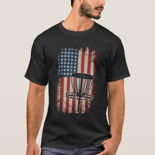 Camiseta Disco Golf Bandera Usa Patriótico Disk Golf Americ