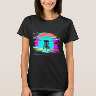 Camiseta Disco Golf Glitch - Amante del Disco Golf Antiguo 