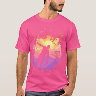 Camiseta Disco Golf Pixel Sunset Tree Fraude Disco Golfer A