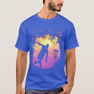 Camiseta Disco Golf Pixel Sunset Tree Fraude Disco Golfer A