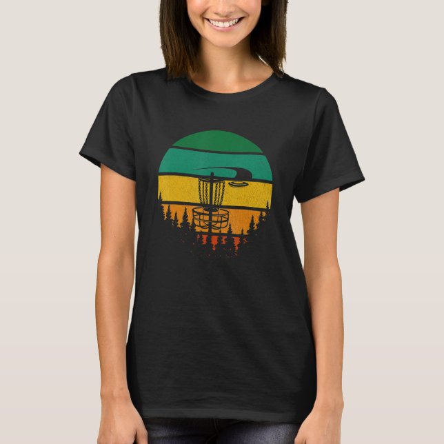 Camiseta Disco Golf Striped Circle Sun Sunset XV (Anverso)