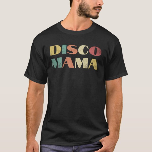 Camiseta Disco Mama 1970s Disco Queen Matching Couple (Anverso)