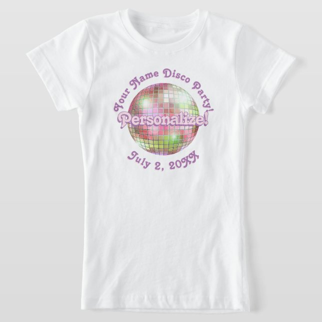 Camiseta Disco Óptica Iris Retro PERSONALIZADA (Distribución)