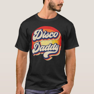 Camiseta Disco Papá Arcoíris Groovy Retro Hombres Papá Dive
