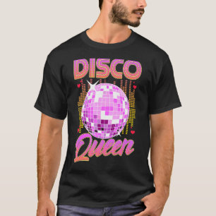 Camiseta Disco Queen Retro años 80 Dancing Fiesta Mirror Ba
