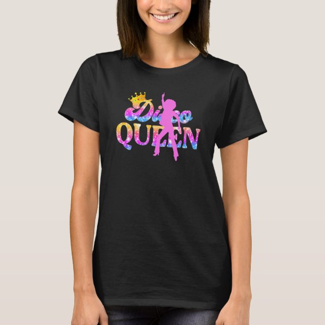Camiseta Disco Queen Roller Dancing Outfit 70 Costume for (Anverso)