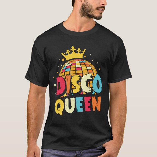 Camiseta Disco Reina de la Reina 1970 Retro Fiesta 70 coinc (Anverso)