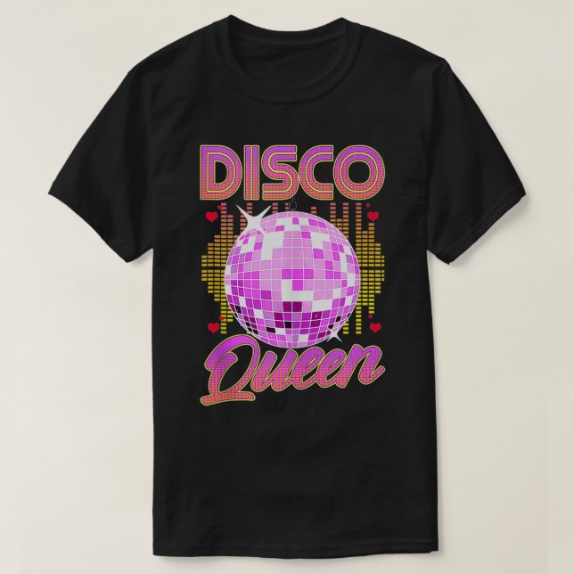 Camiseta Disco retro 70 Dancing Fiesta Mirror Ball Danc (Diseño del anverso)
