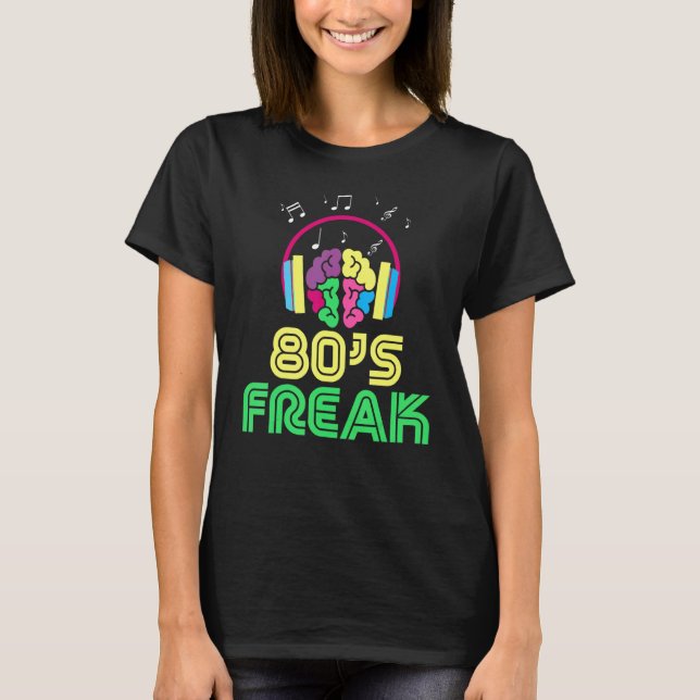 Camiseta Disco retro de moda de los años 80 (Anverso)