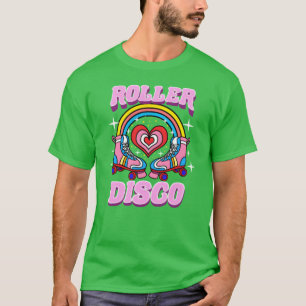 Camiseta Disco sobre ruedas para fiesta retro de los 70