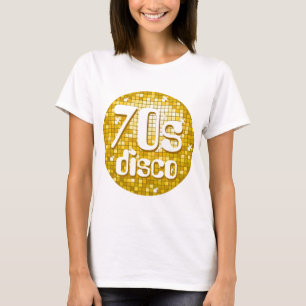 Camiseta Disco Tiles "Gold" Disco de los 70's, espagueti to