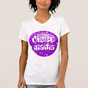 Camiseta Disco Tiles Purple 'disco mama' petit white
