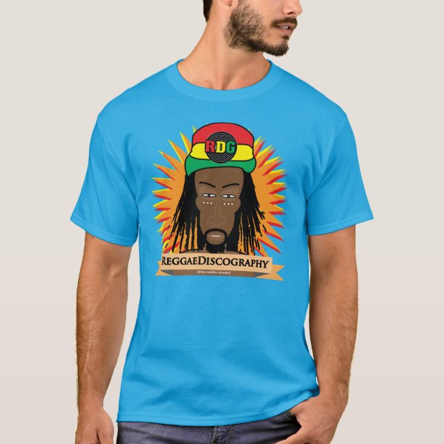 Camiseta Discografía RastaMan del reggae (Anverso)